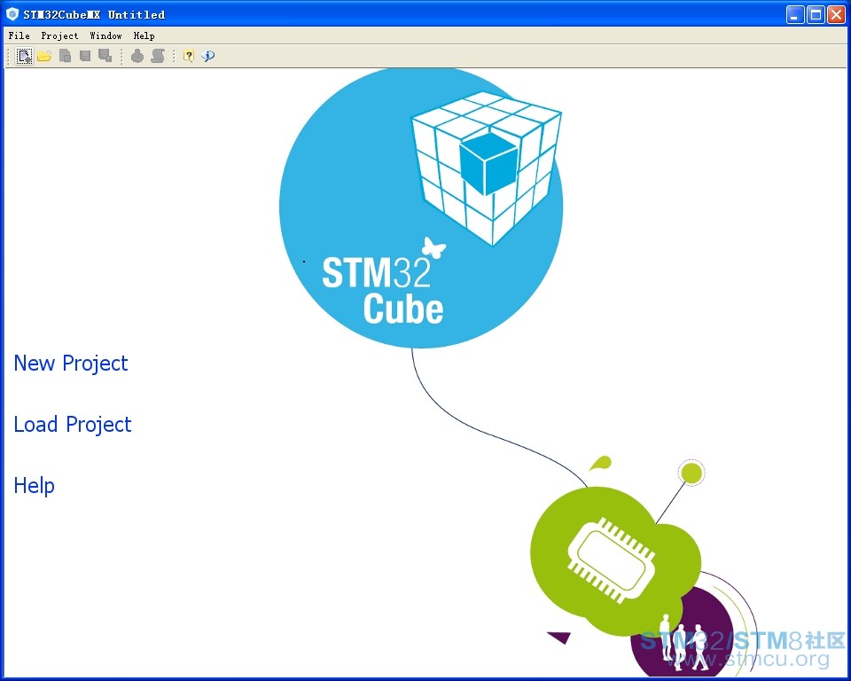 6 æå¼STM32CubeMXç¹å»New Projectæ°å»ºé¡¹ç®.jpg