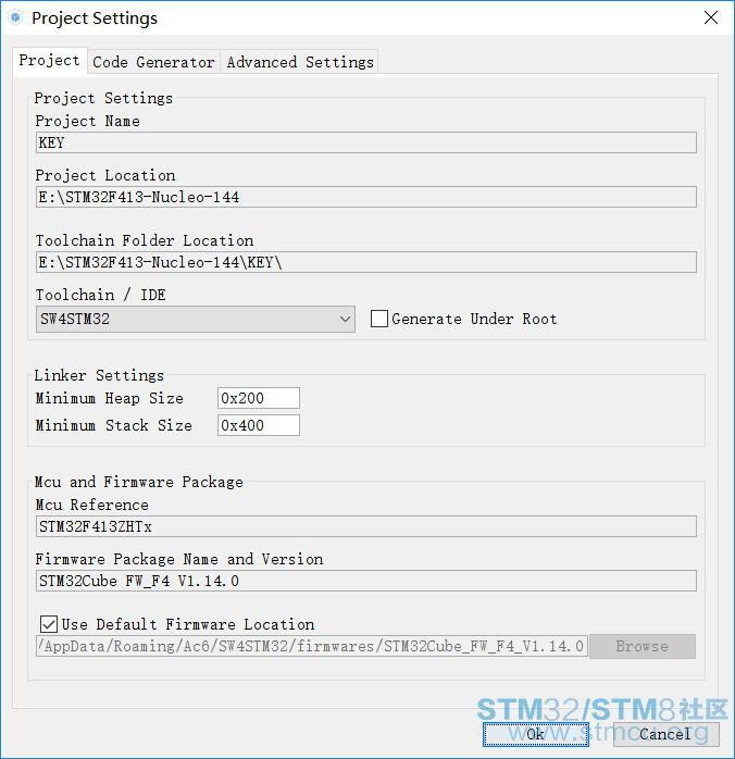 3çæSW4SSTM32å·¥ç¨çè®¾ç½®