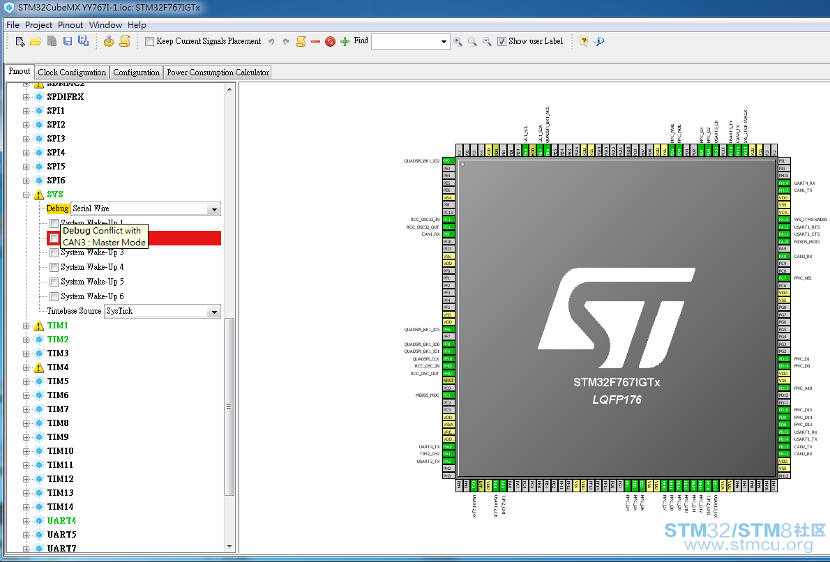 STM32F767I CAN3åSWDèµ·æ²çª