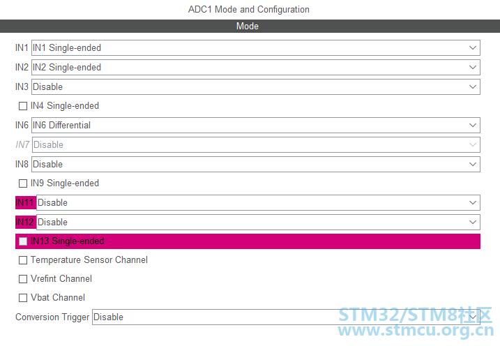 ADC1éç½®