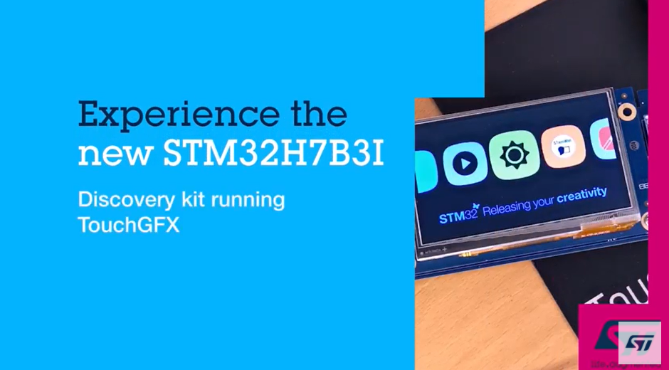 TouchGFX Demo on STM32H7B3I-DK