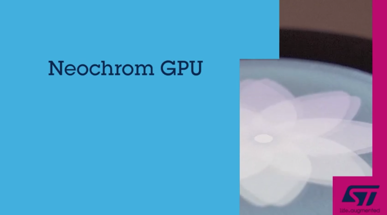 NeoChrom GPU - 全新的2.5D加速器，针对STM32上实现丰富UI进行了大量的硬件优化