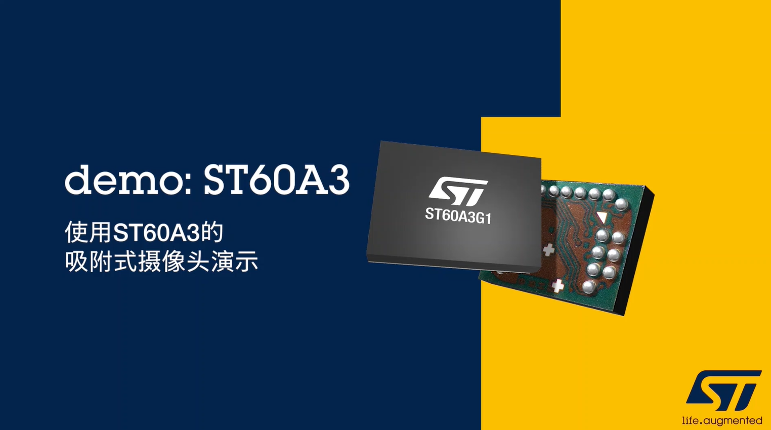 使用ST60A3的吸附式摄像头演示