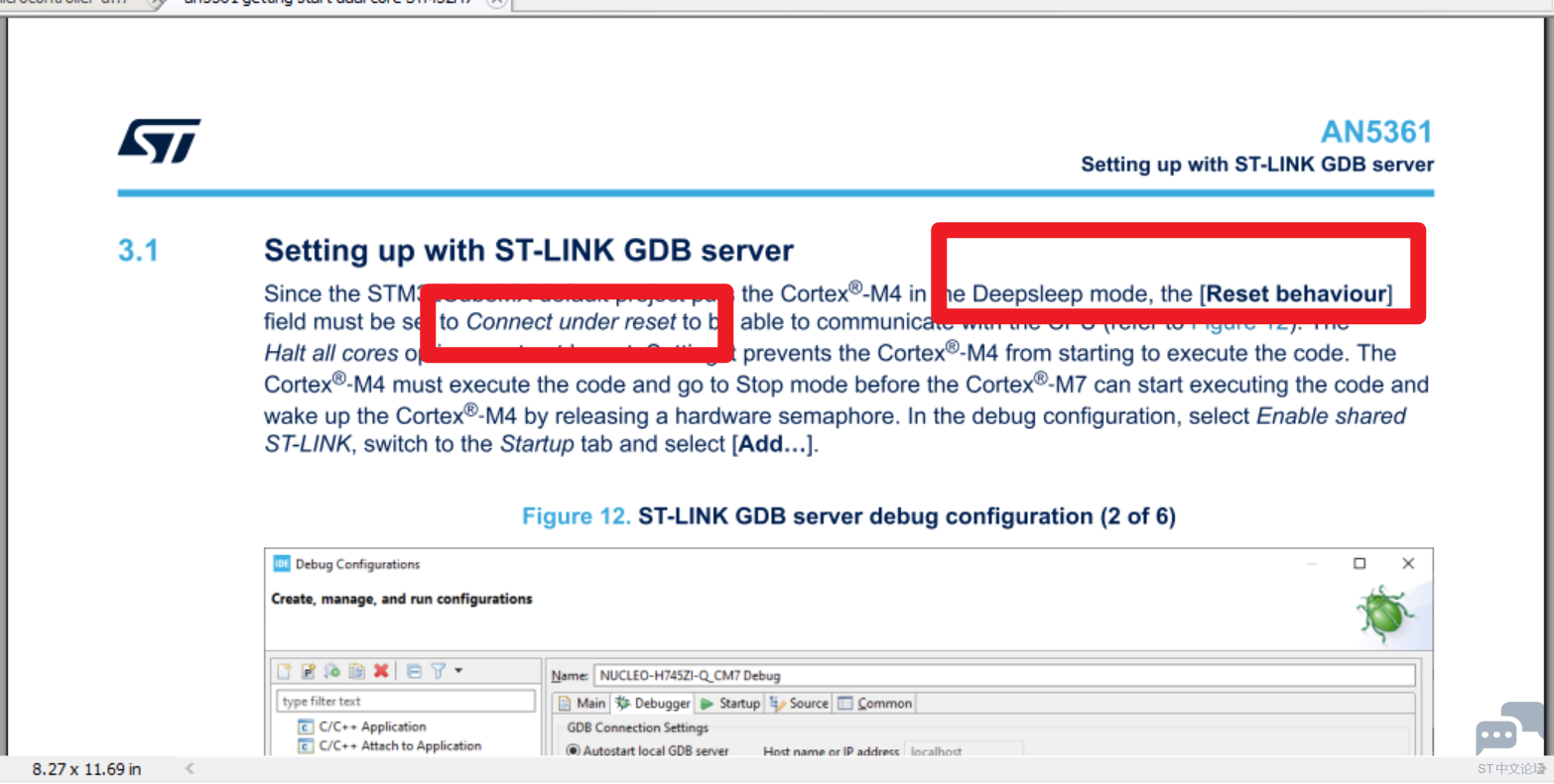 STM32H747 CM4 reset configure.PNG