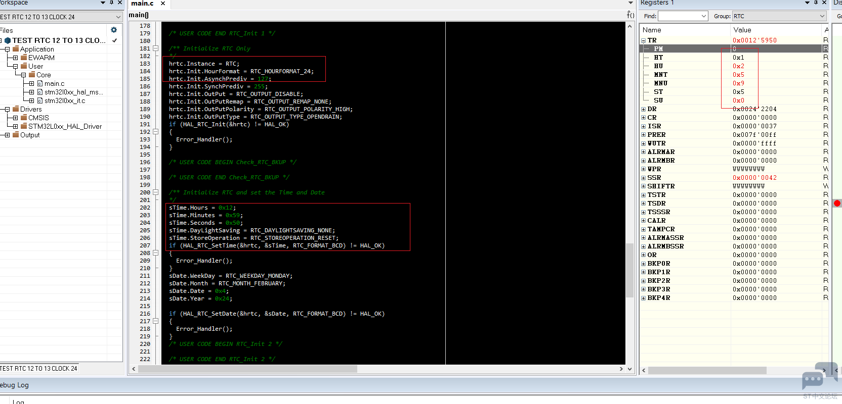 STM32L073 RTC 13 CLOCK RESISTER1.PNG