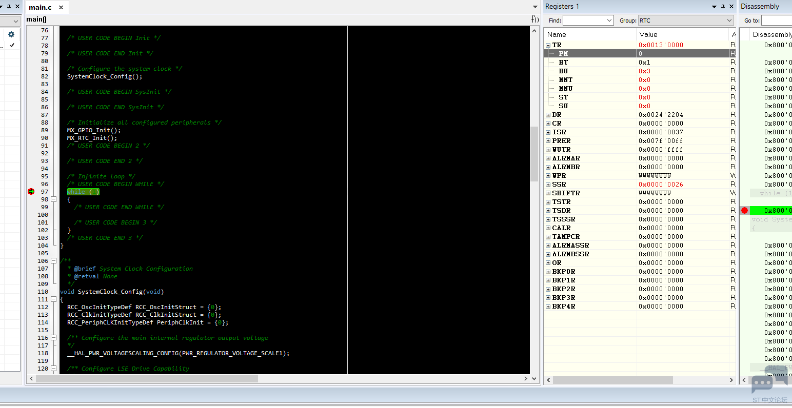STM32L073 RTC 13 CLOCK RESISTER2.PNG