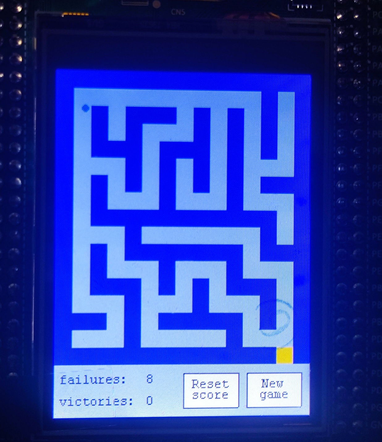 STM32F429Disco实现角速度计控制的迷宫游戏